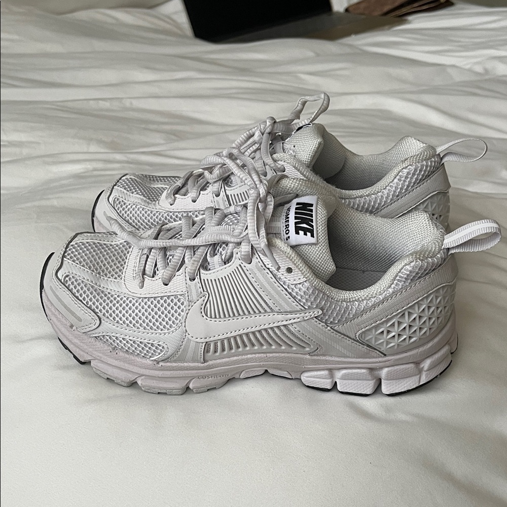 Nike Gray and White Running Shoes
